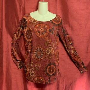 Desigual Knit Top w/ Sequins Size L